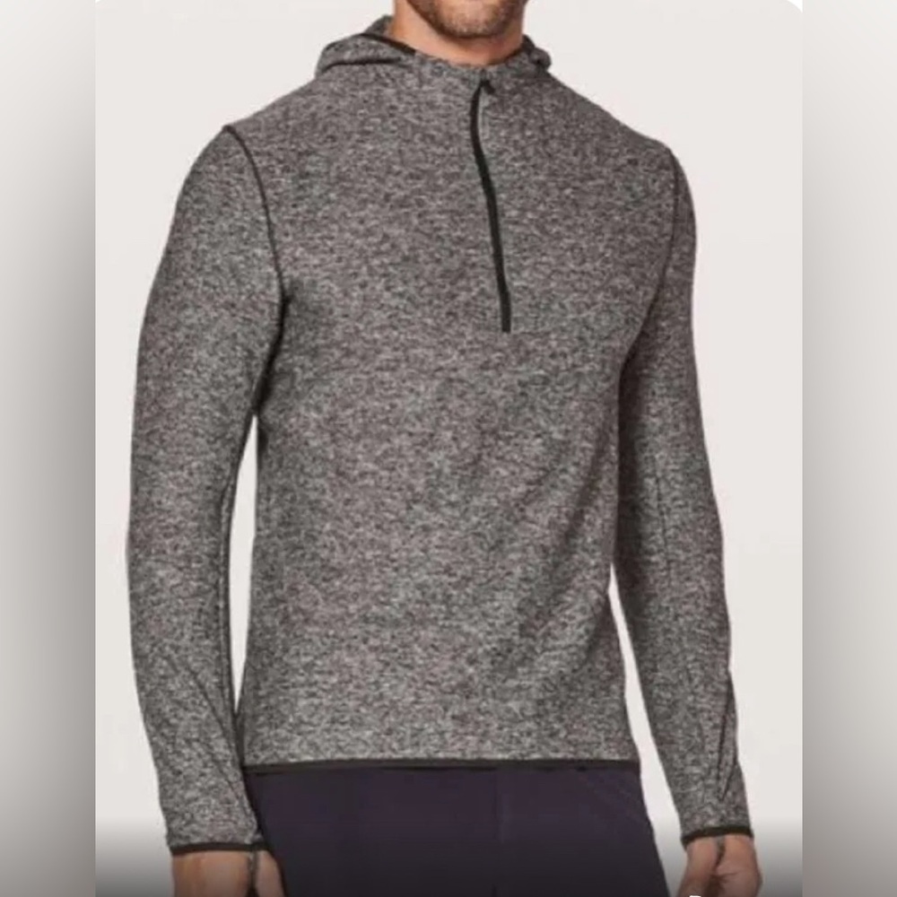 Lululemon Men’s (but wore as a woman) Surge Warm Hoodie Gray Half Zip Jacket